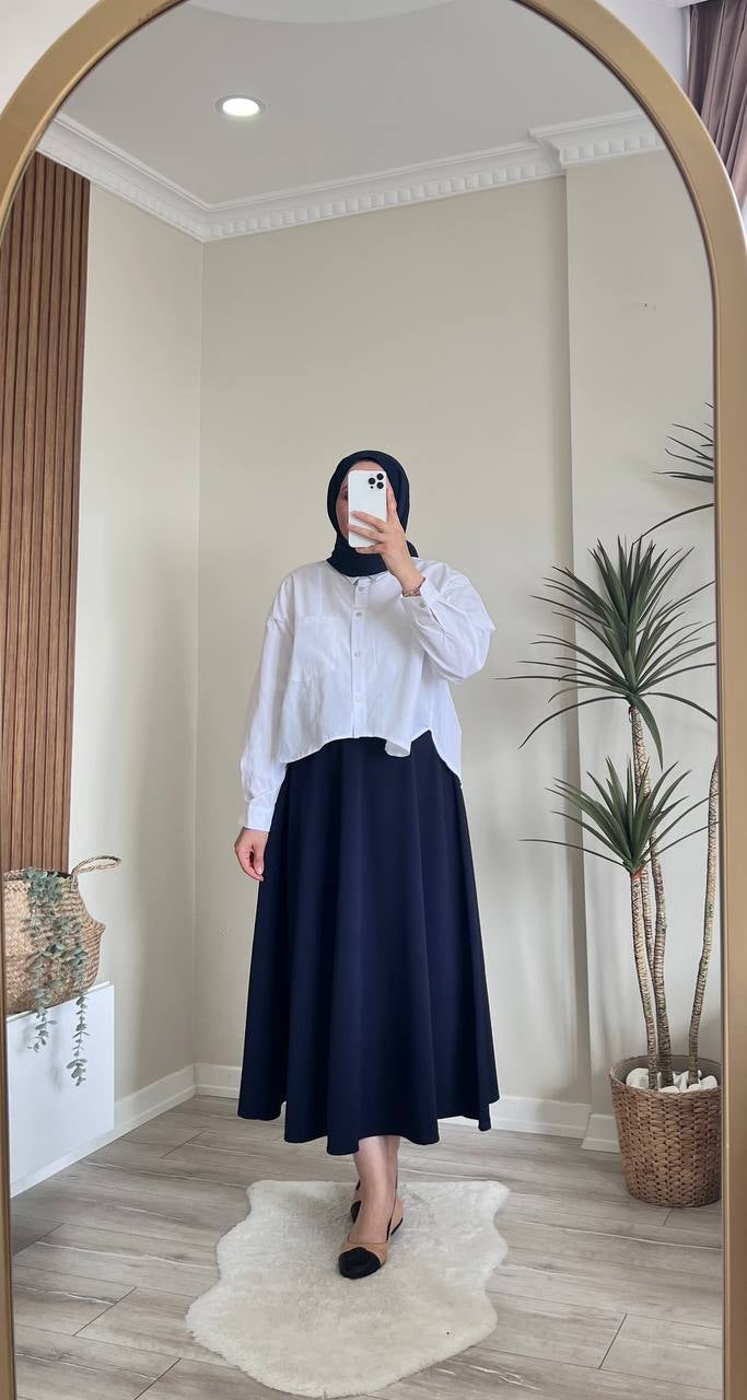 7314 - Kloş Etek - Lacivert