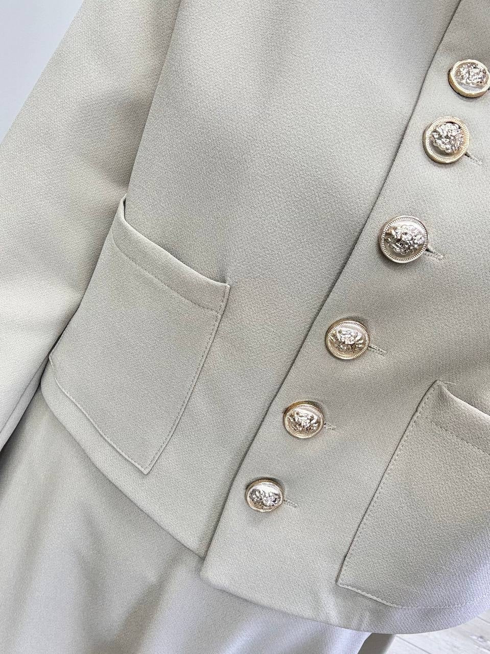 0369 - Ceketli Etek Takım - Bej