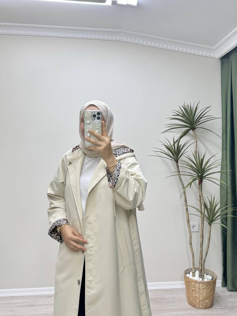 0451 - Leopar Trençkot - Taş