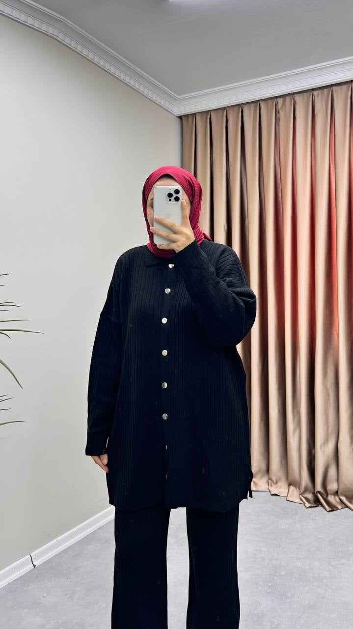 8922 - Rosa Triko Pant. Takım -Siyah