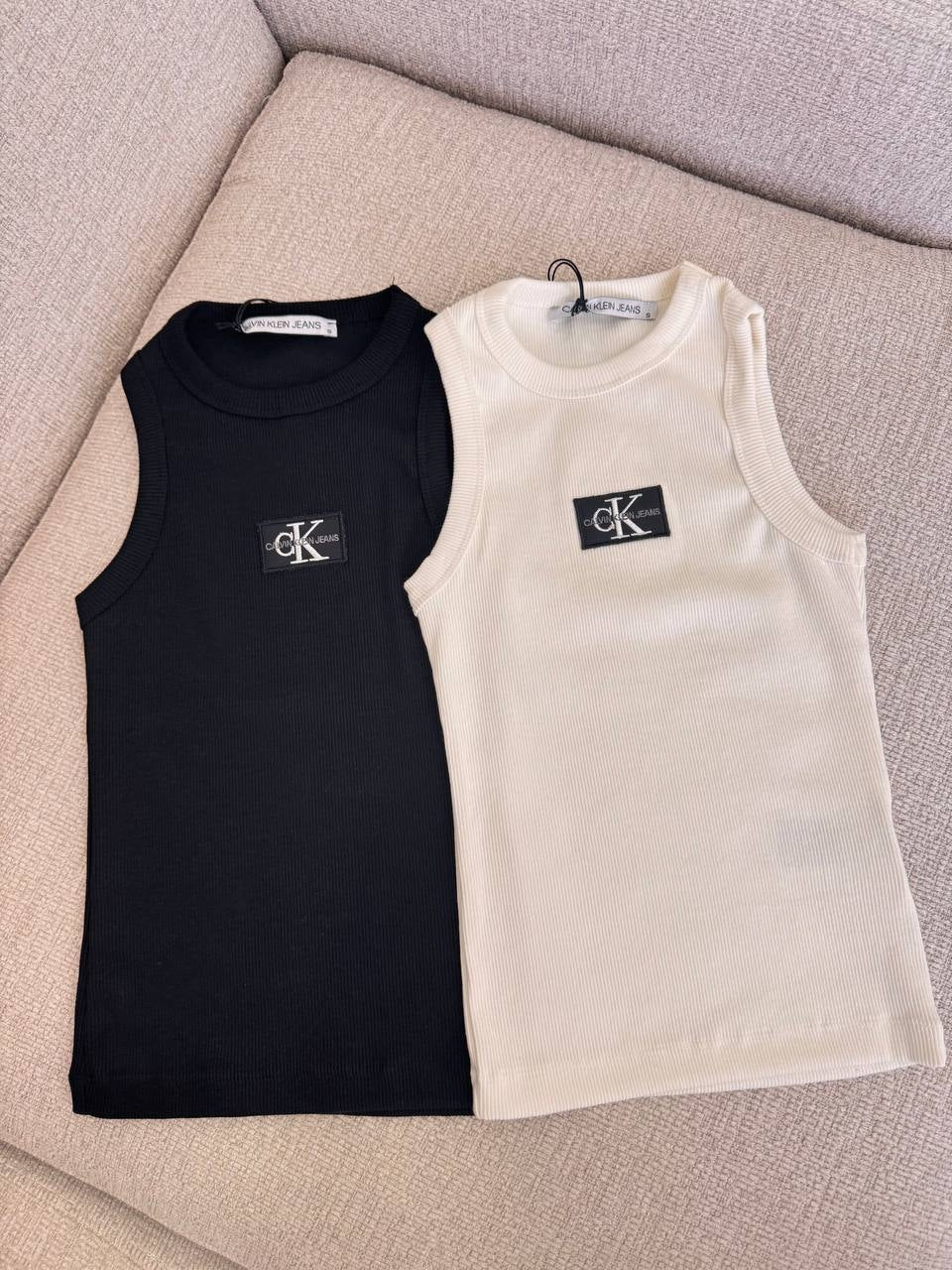 0819 - Sıfır Kol Marka İçlik - Beyaz