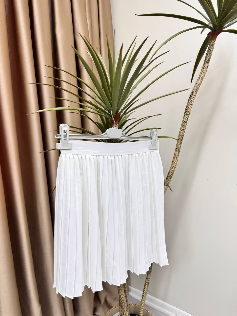 0789 - Yarım Pileli İçlik - Beyaz