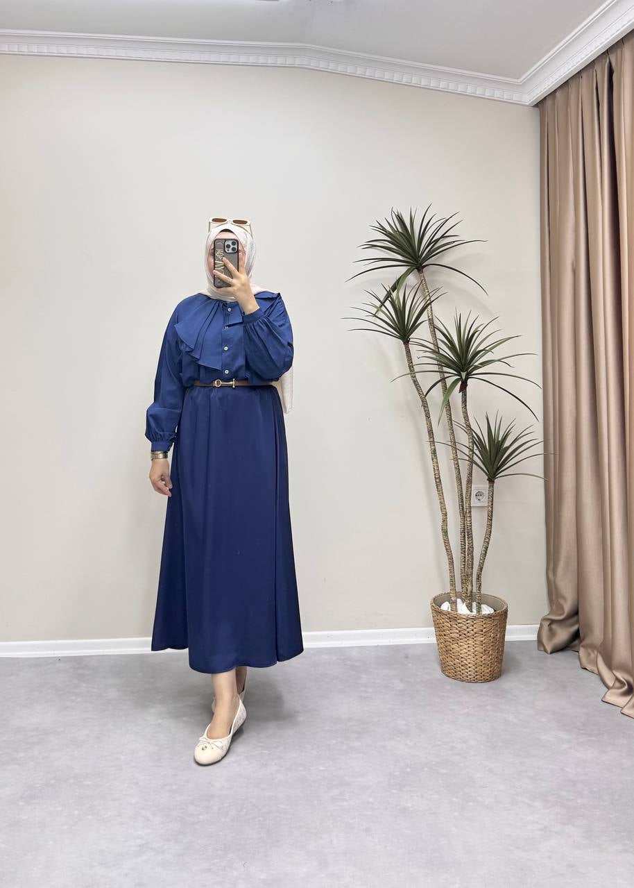 1151 - Saten Etek - Lacivert