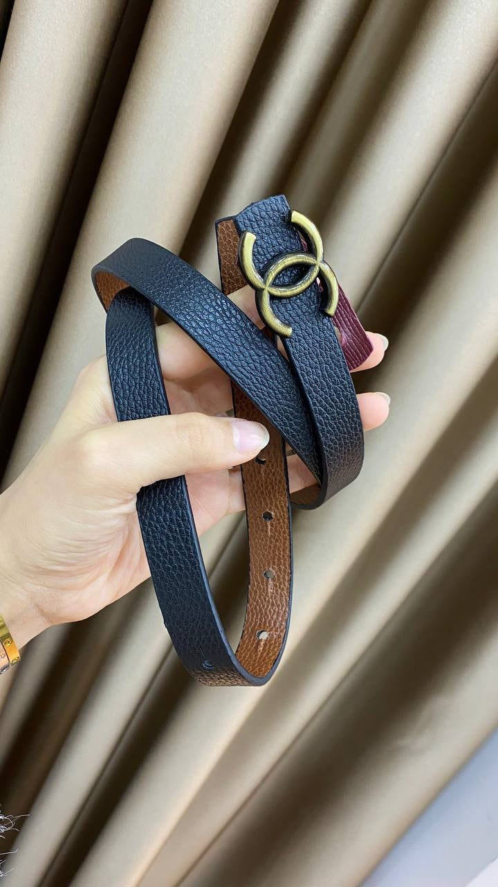 1267 - Marka Tokalı Kemer - Siyah