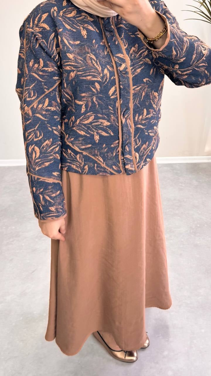 1342 - Etnik Etek Takım - Kahve