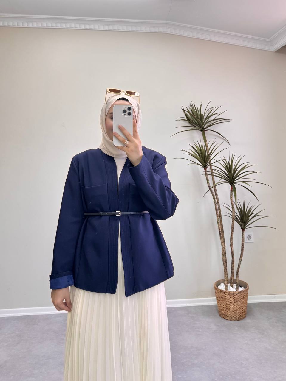 1663 - Blazer Ceket - Lacivert