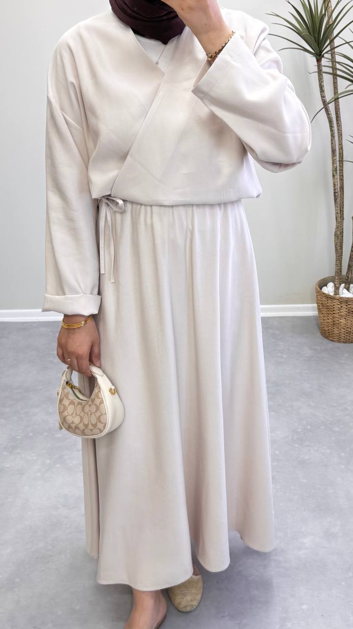 1762 - Liya Etekli Takım - Krem