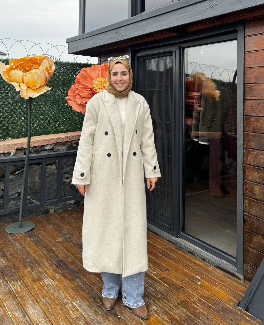 2790 - Tay Tüyü Kaban - Bej