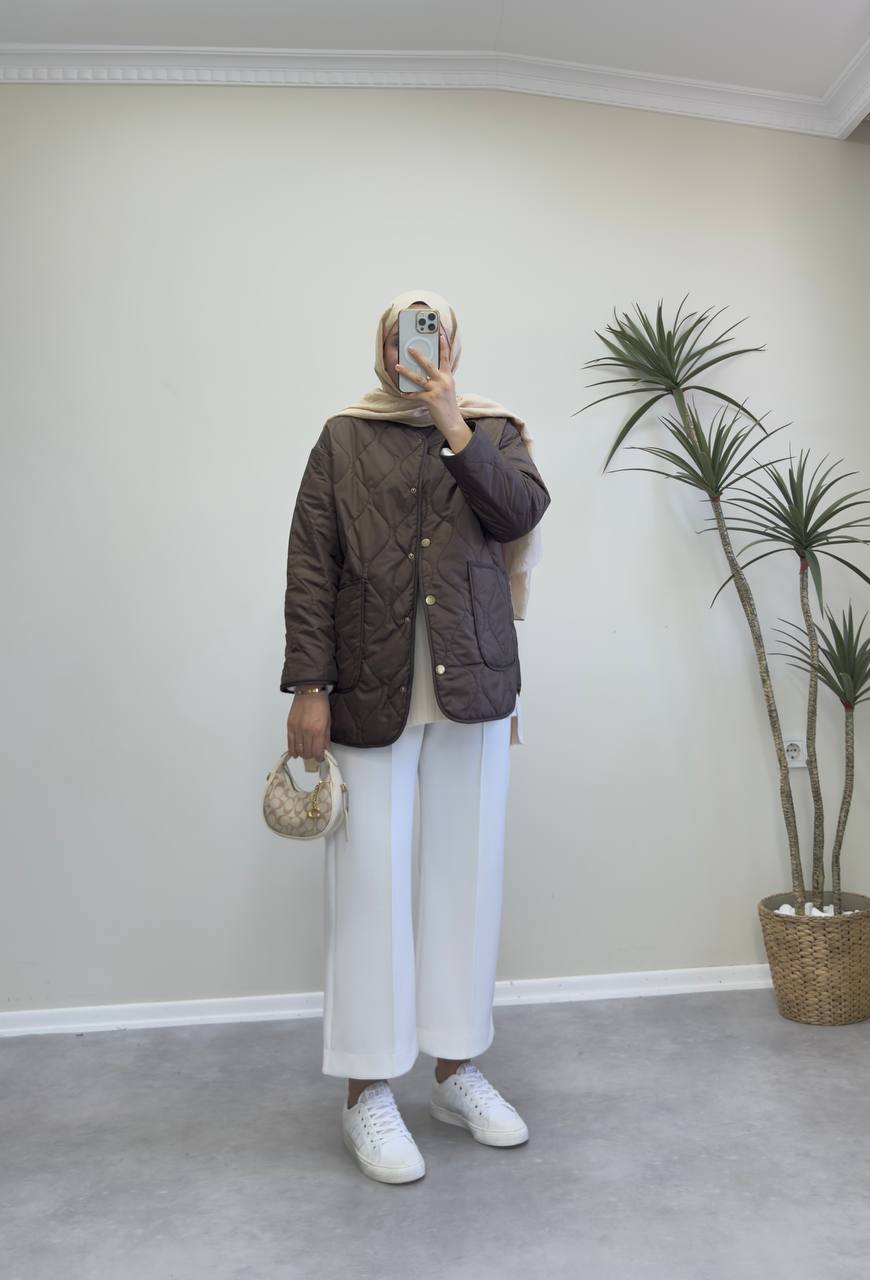 2837 - Kapitone Mont - Acı Kahve