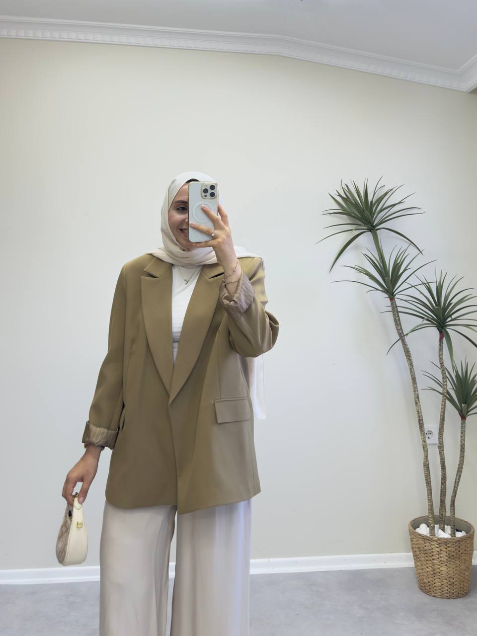 2325 - Blazer Ceket - Haki