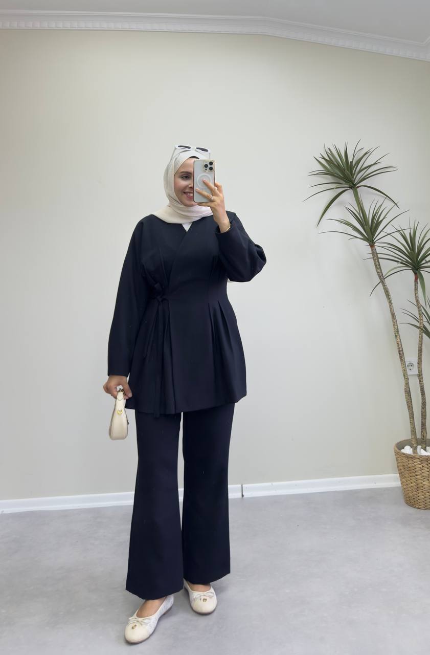 2288 - Naina Pantolon Takım - Siyah