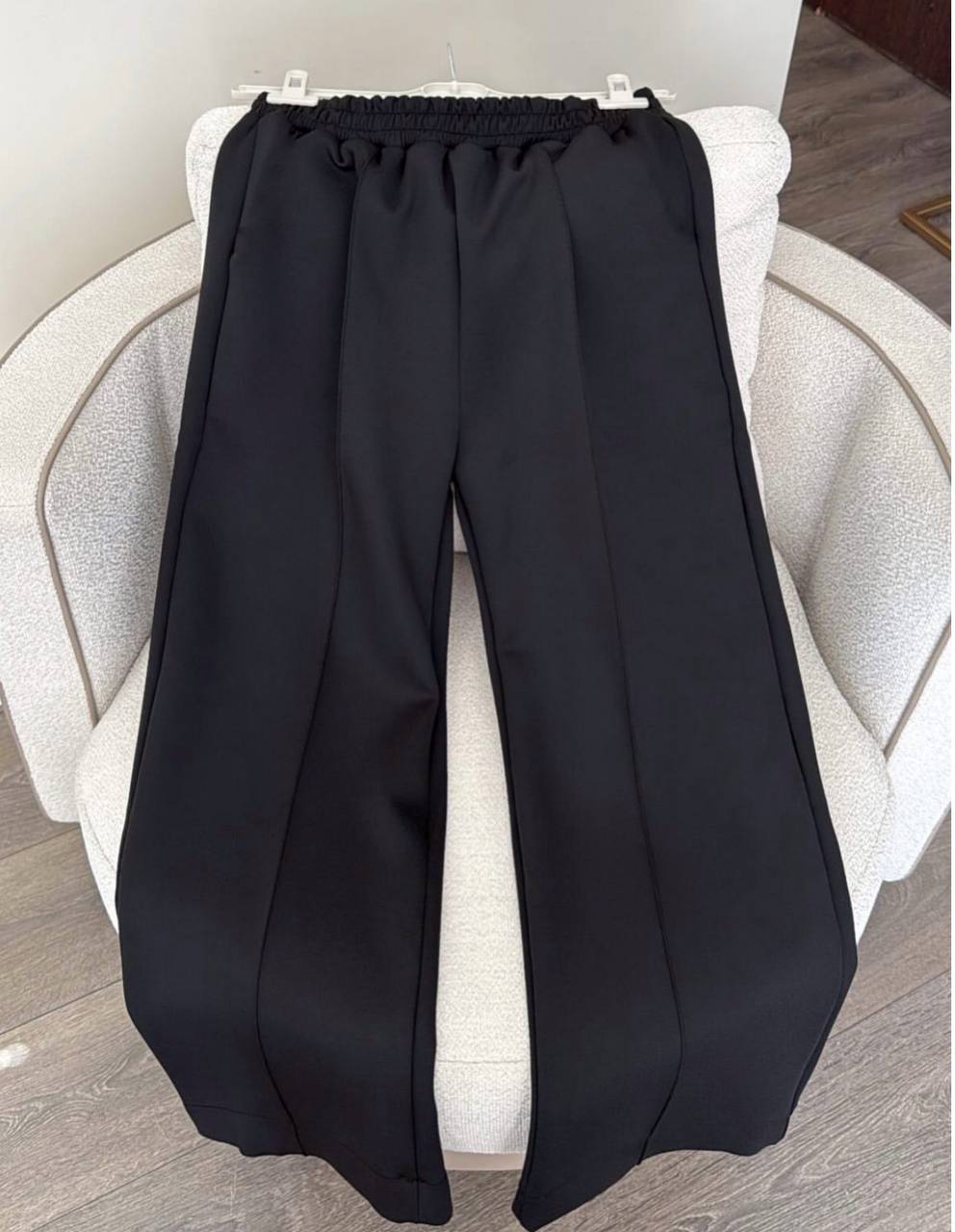 2431 - Uzun Çımalı Pantolon - Siyah