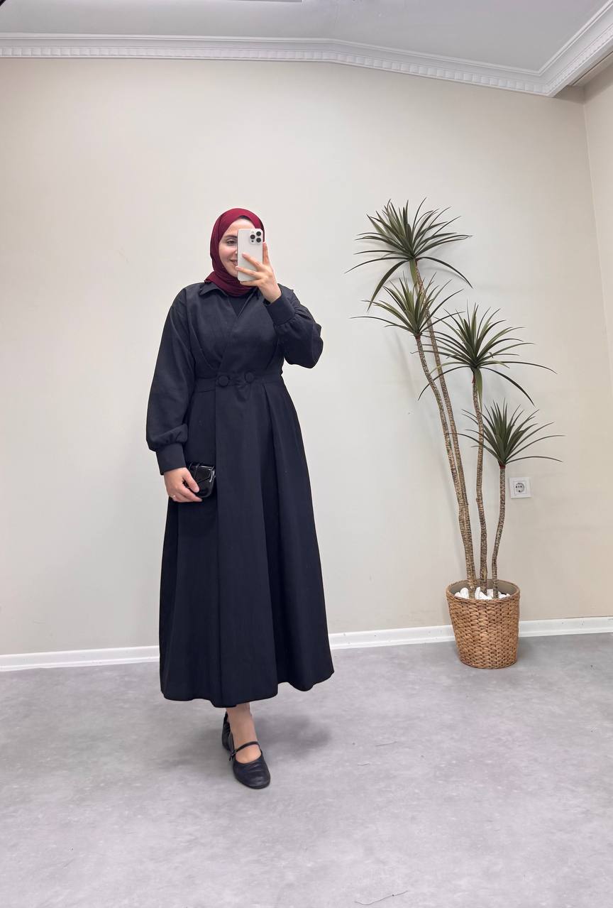 1366 - Hera Elbise - Siyah