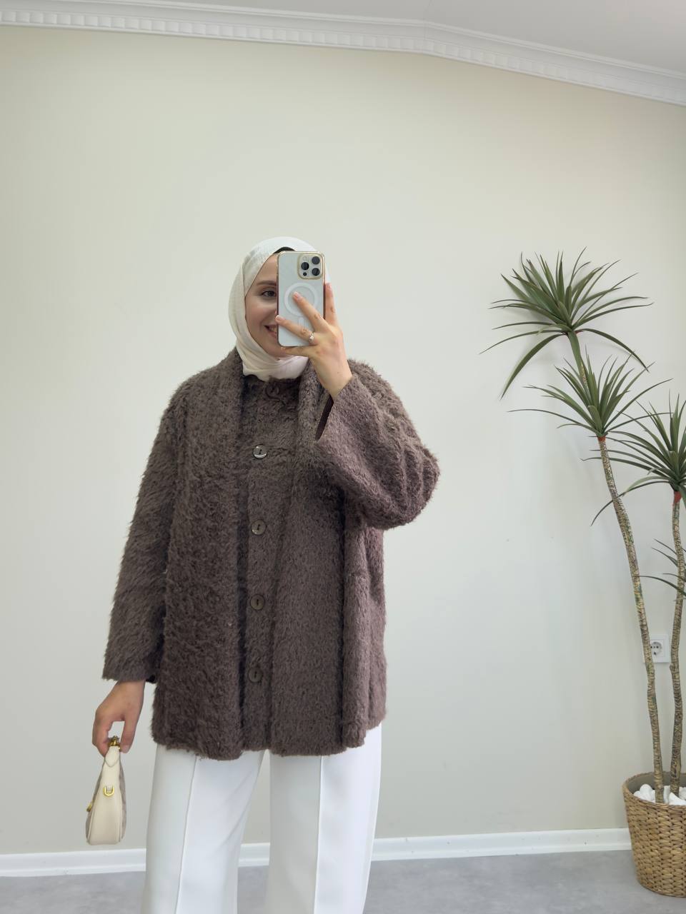 2424 - Atkılı Ceket - Kahve