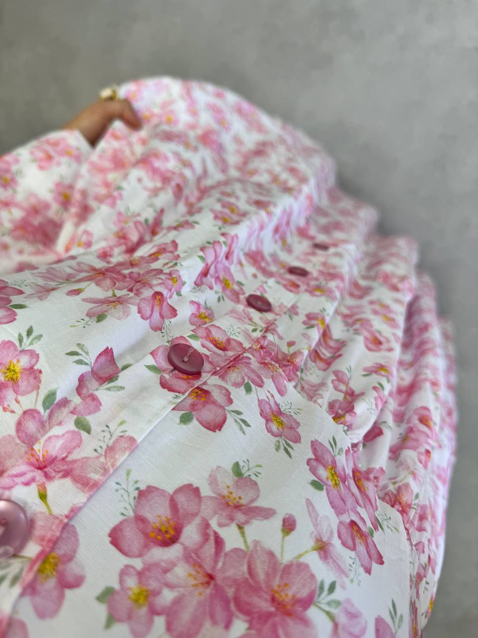 1809 - Bahar Vual Elbise - Pembe