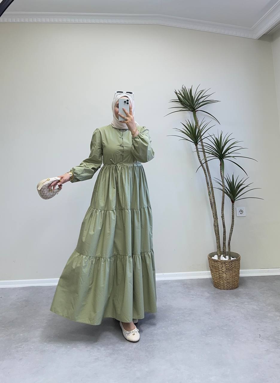 1687 - Katkat Elbise - Çağla