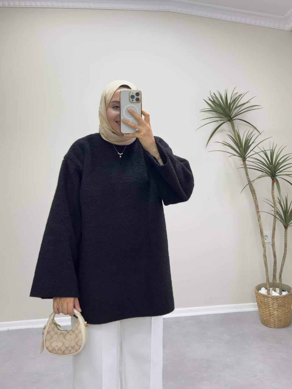 2615 - Yün Kazak - Siyah