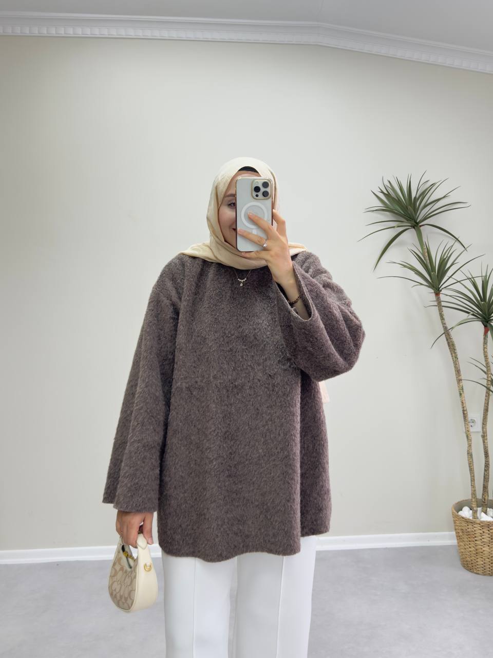 2615 - Yün Kazak - Kahve