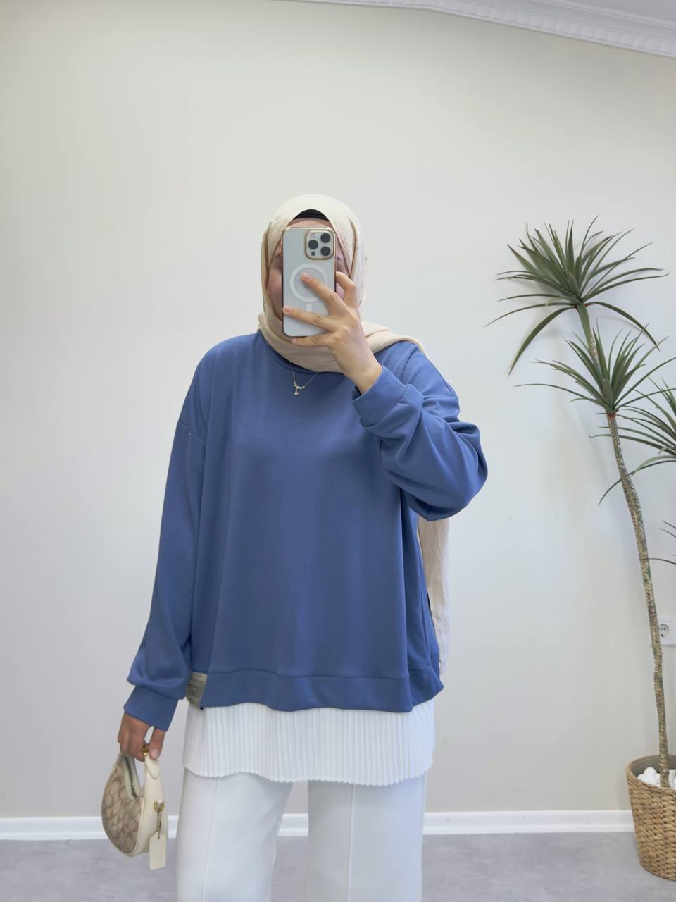 2530 - İçlikli Oysh Sweat - İndigo