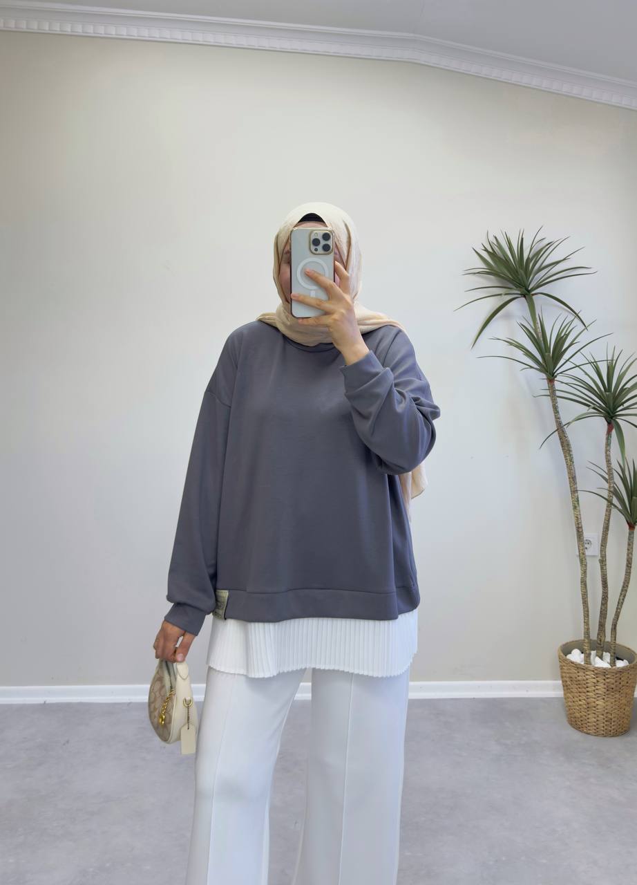 2530 - İçlikli Oysh Sweat - Antrasit