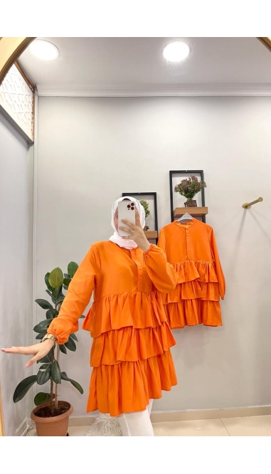 5303 Kat Kat Tunik - Oranj