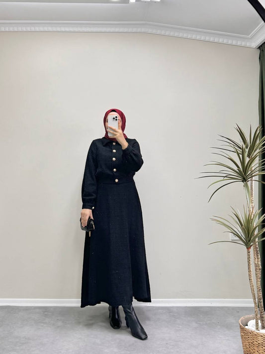 8915 - Chanel Etekli Takım - Siyah