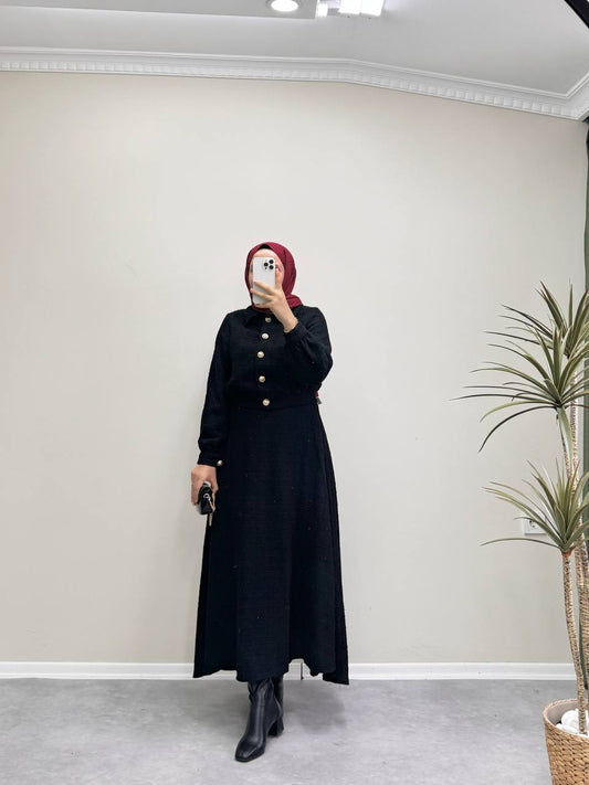 8915 - Chanel Etekli Takım - Siyah