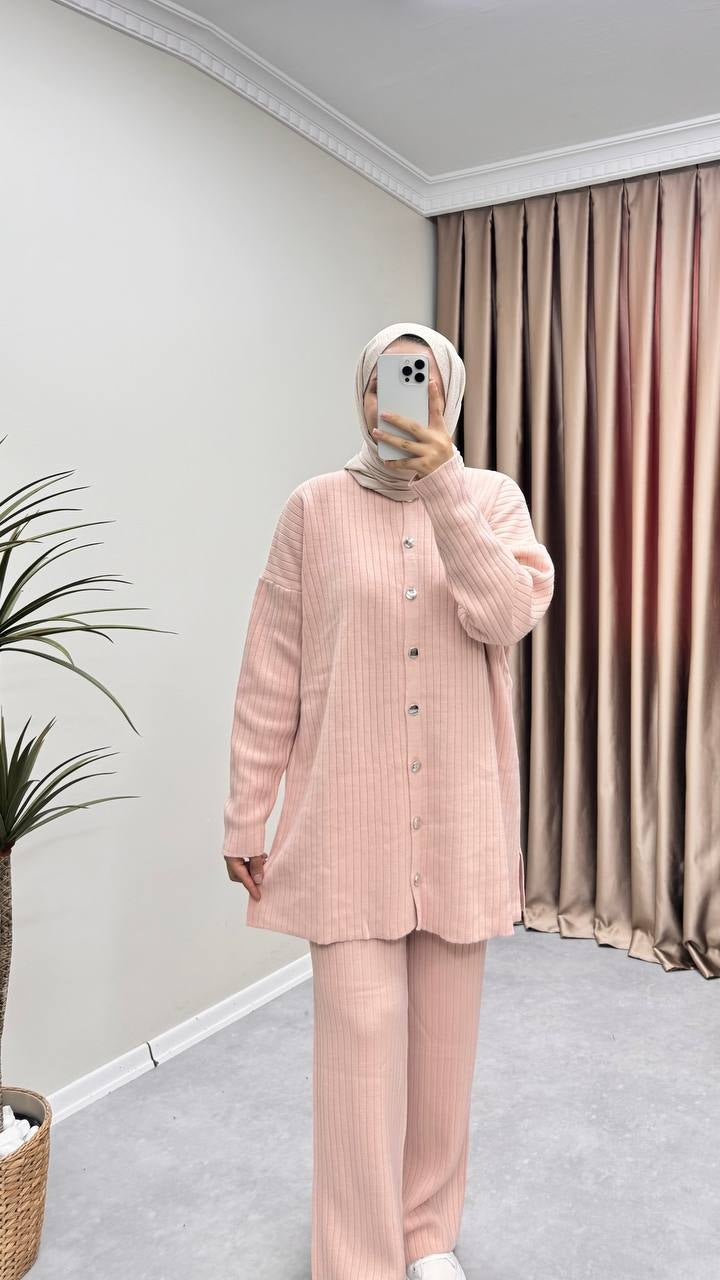 8922 - Rosa Triko Pant. Takım - Pastel Pembe