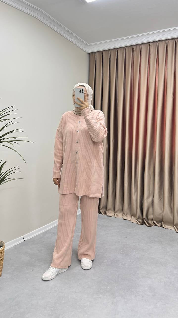 8922 - Rosa Triko Pant. Takım - Pastel Pembe
