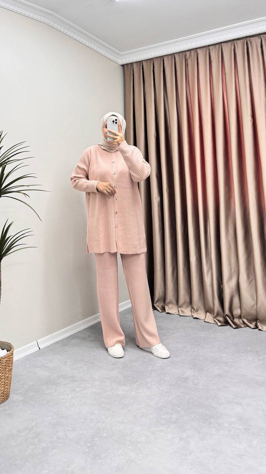 8922 - Rosa Triko Pant. Takım - Pastel Pembe
