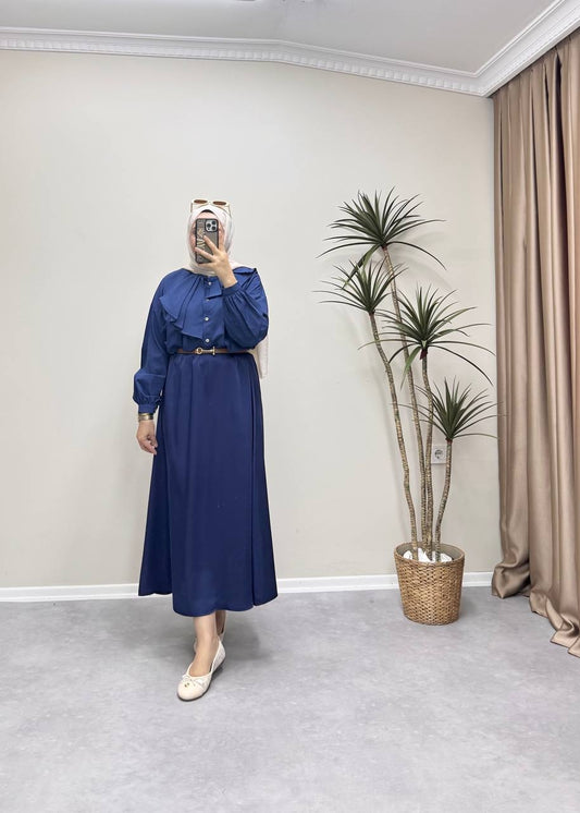 1151 - Saten Etek - Lacivert