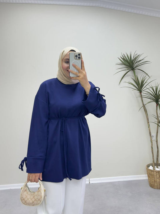 2738 - Bağlamalı Oysh Sweat - Lacivert