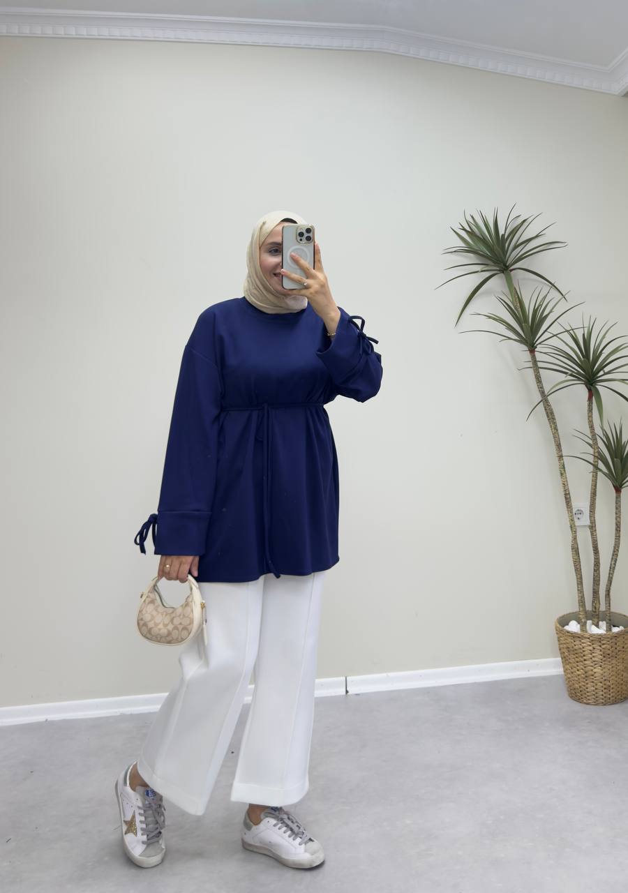 2738 - Bağlamalı Oysh Sweat - Lacivert