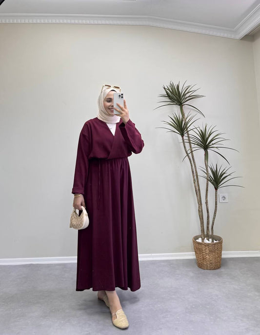 1762 - Liya Etekli Takım - Bordo