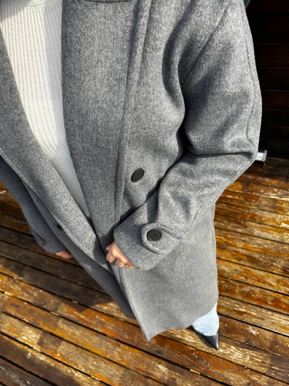 2790 - Tay Tüyü Kaban - Gri