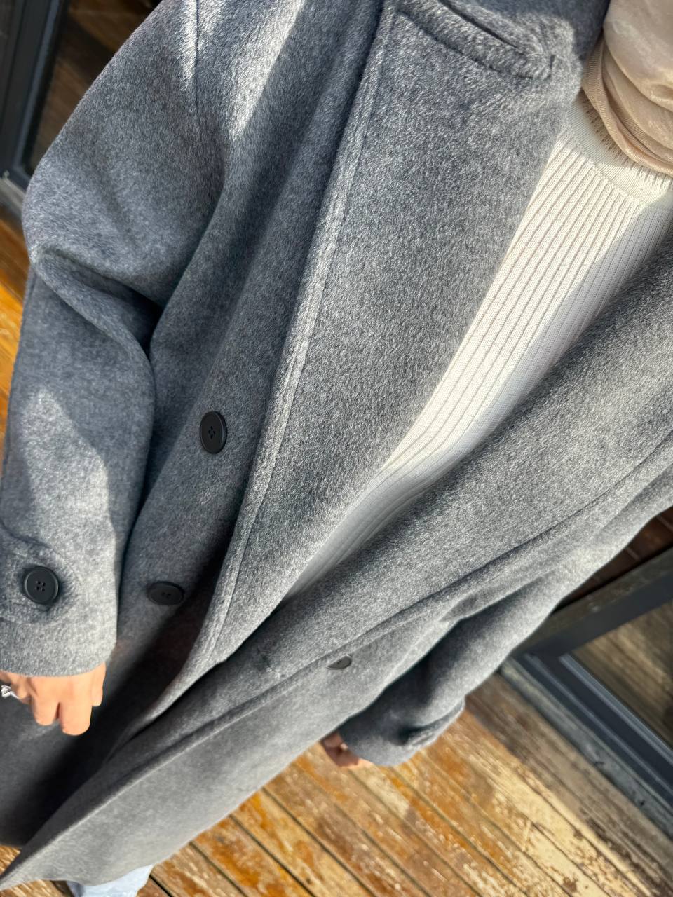 2790 - Tay Tüyü Kaban - Gri