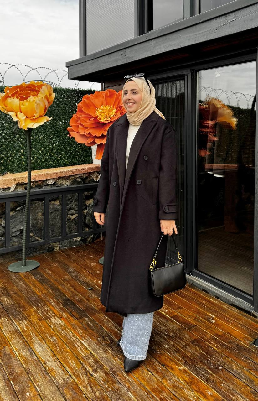 2790 - Tay Tüyü Kaban - Siyah