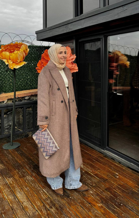 2790 - Tay Tüyü Kaban - Kahverengi