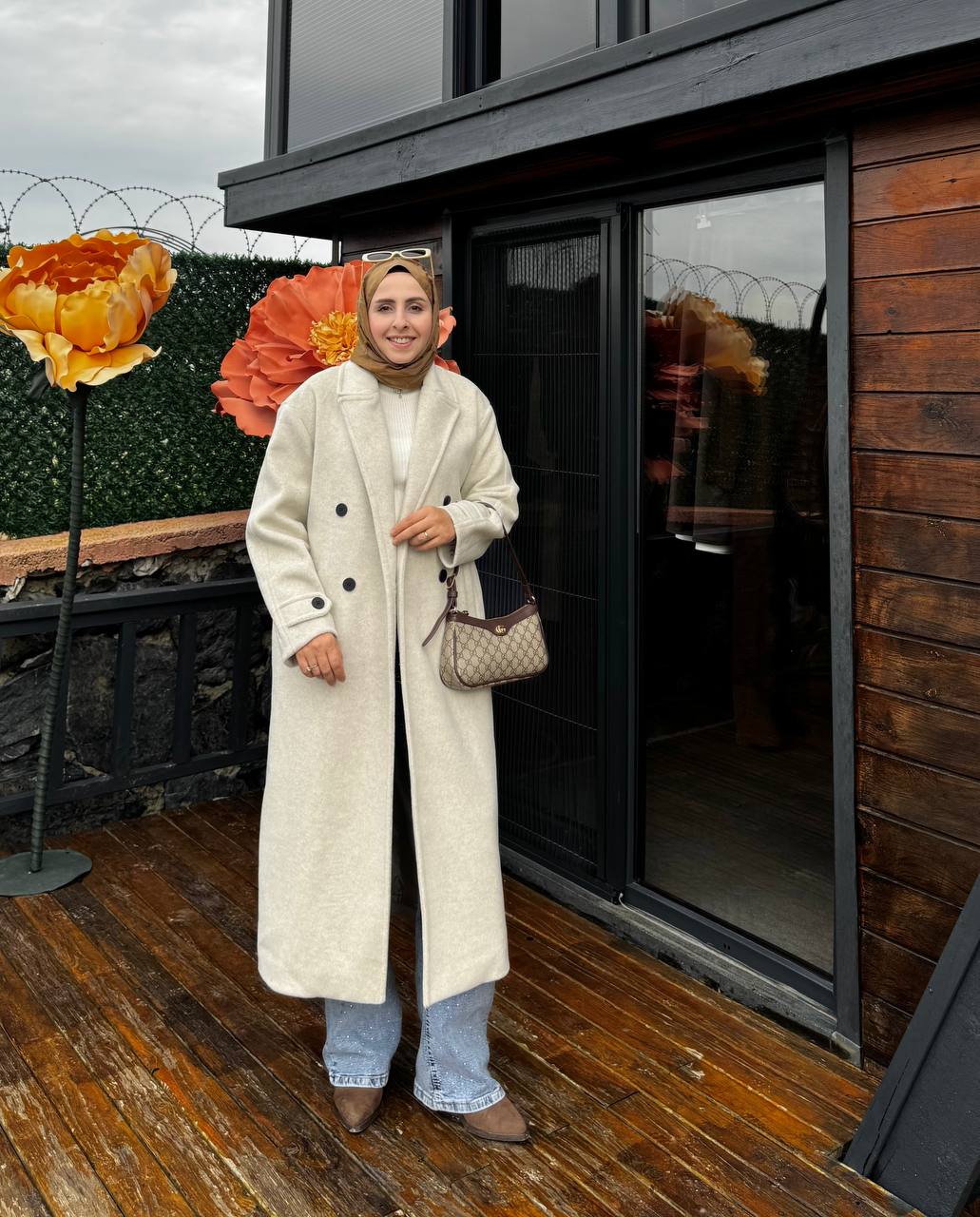 2790 - Tay Tüyü Kaban - Bej