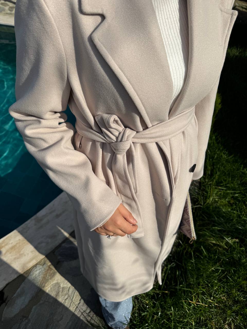 2769 - Premium Kaşe Kaban - Bej