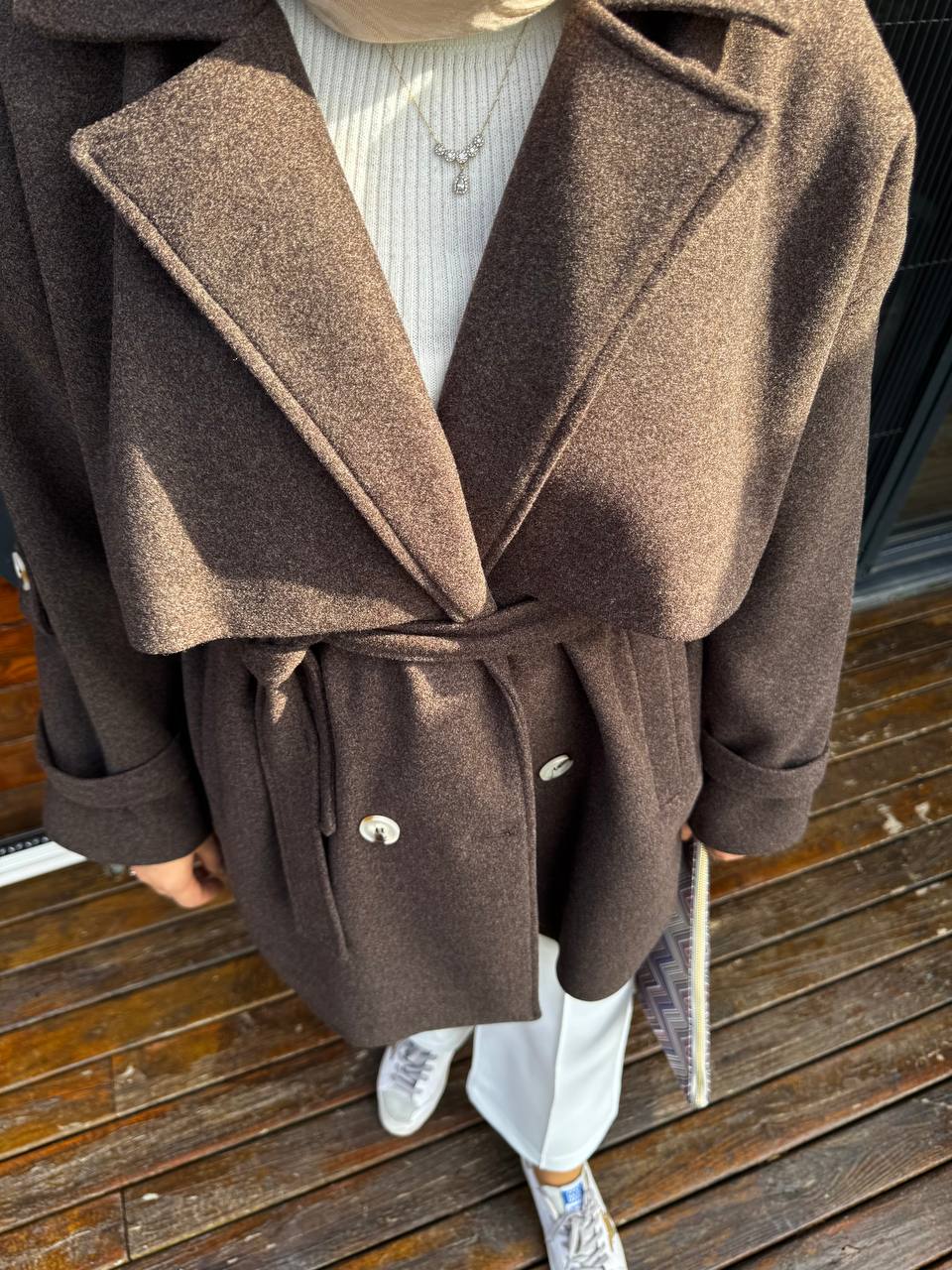 2776 - Kısa Kaşe Kaban - Acı Kahve