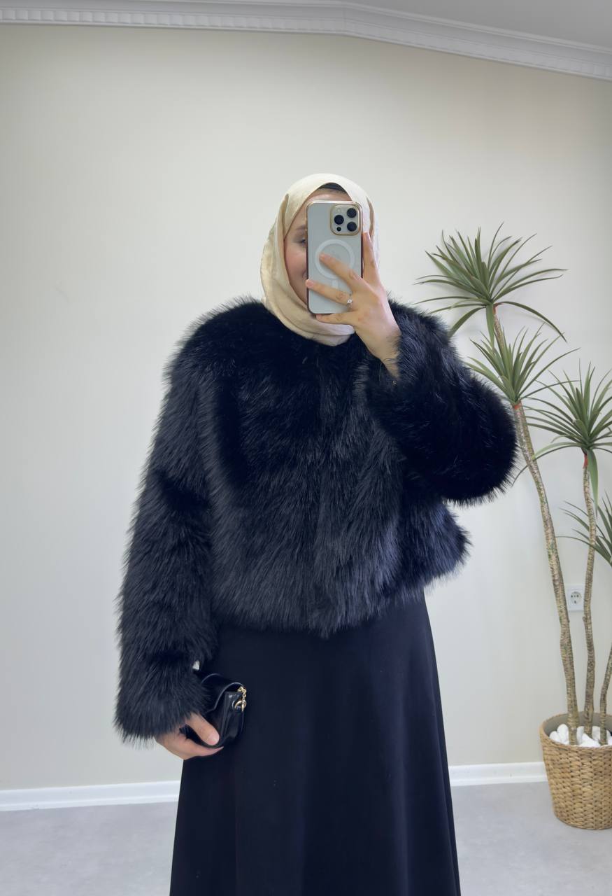 2752 - Mini Kürk - Siyah