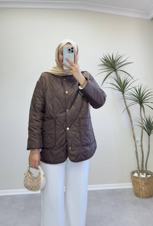 2837 - Kapitone Mont - Acı Kahve