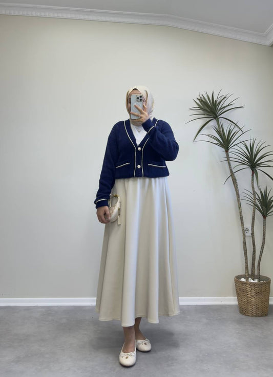 2844 - Angora Hırka - Lacivert