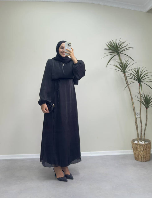 2349 - Leydi Elbise -  Siyah