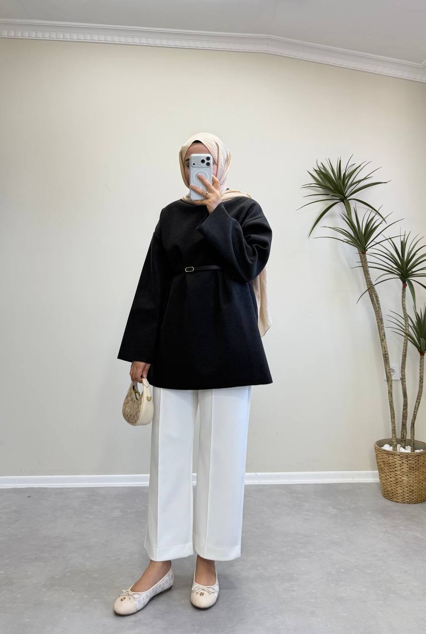 2691 - Kaşe Kazak - Siyah