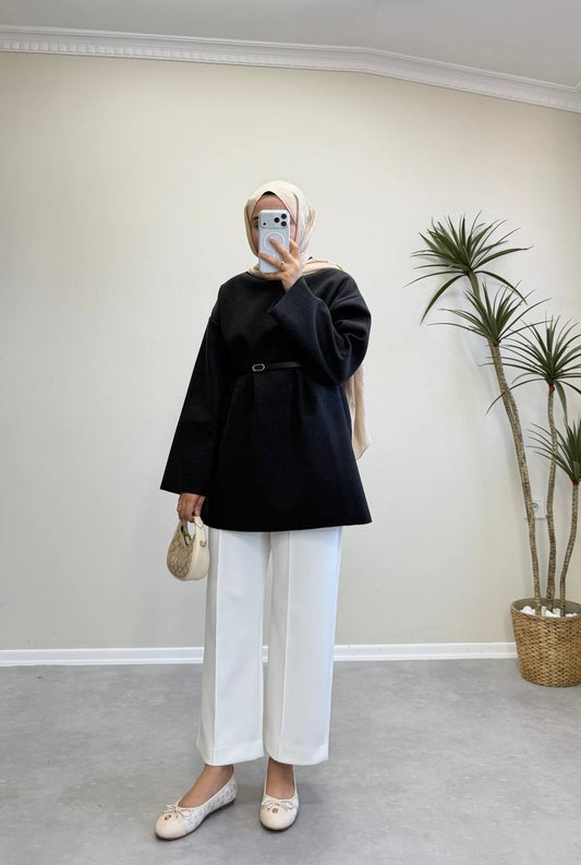 2691 - Kaşe Kazak - Siyah