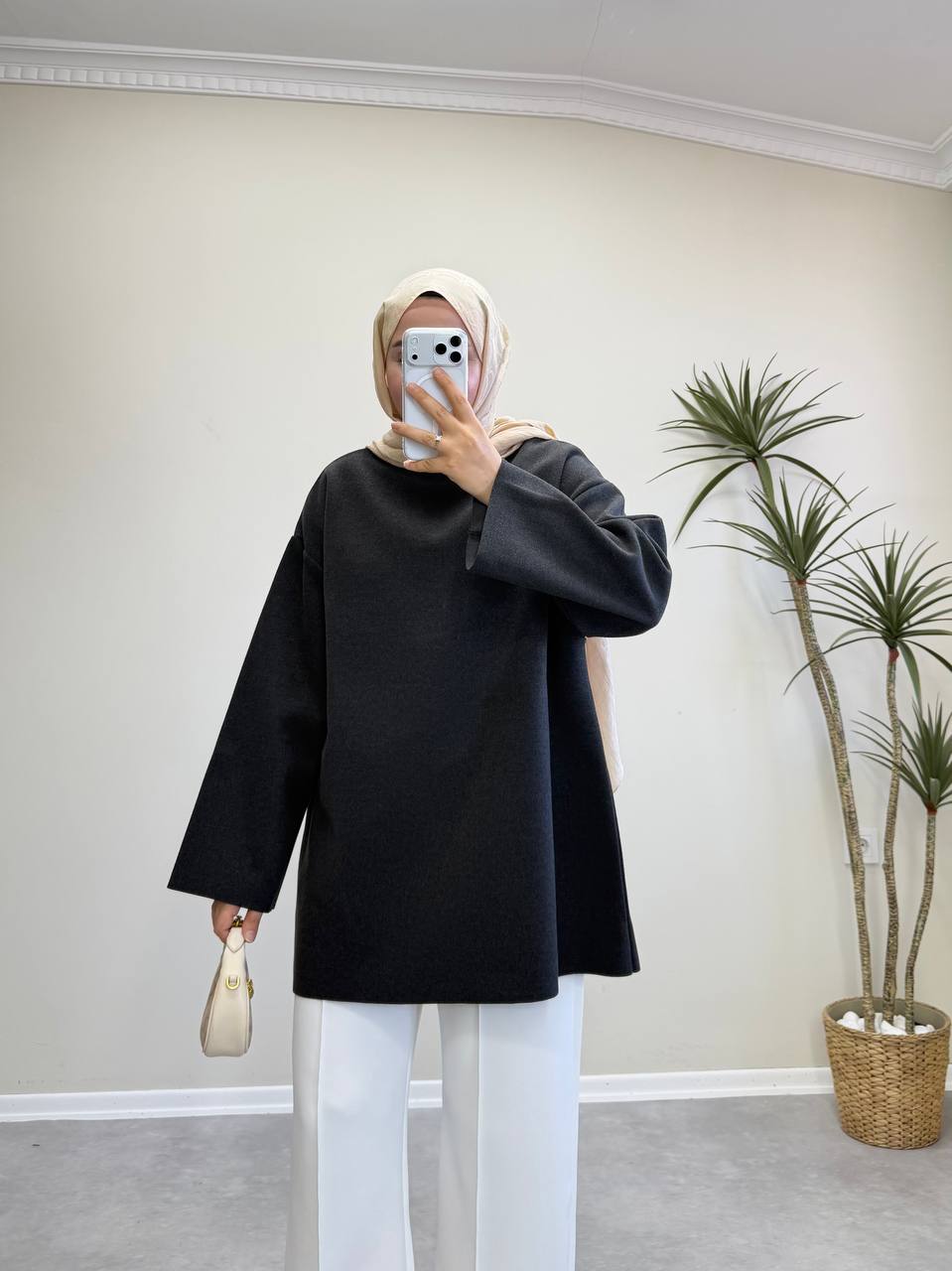 2691 - Kaşe Kazak - Siyah