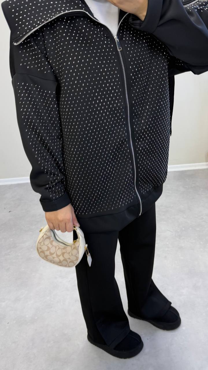 2882 - Parla Pantolon Takım - Siyah