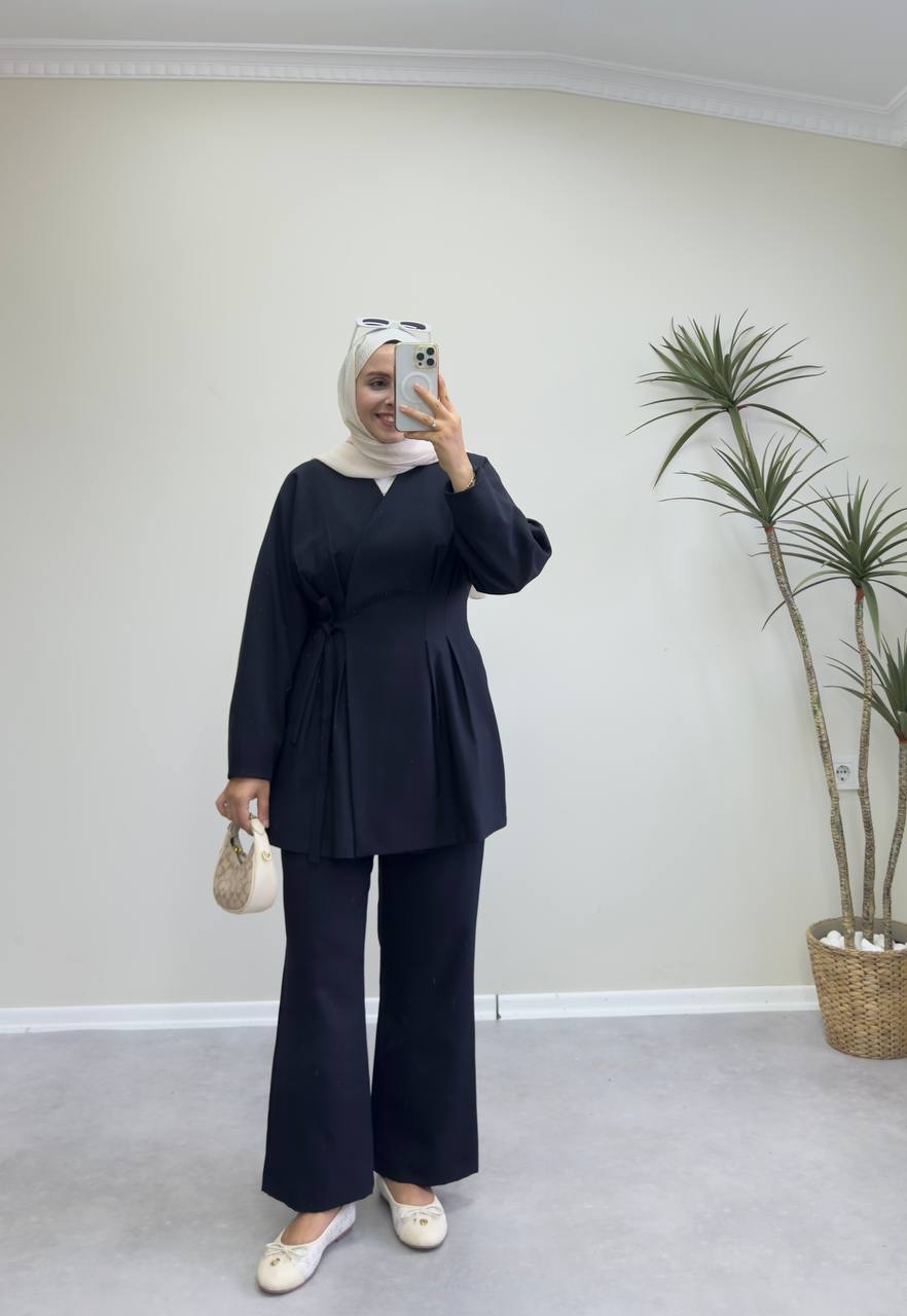 2288 - Naina Pantolon Takım - Siyah